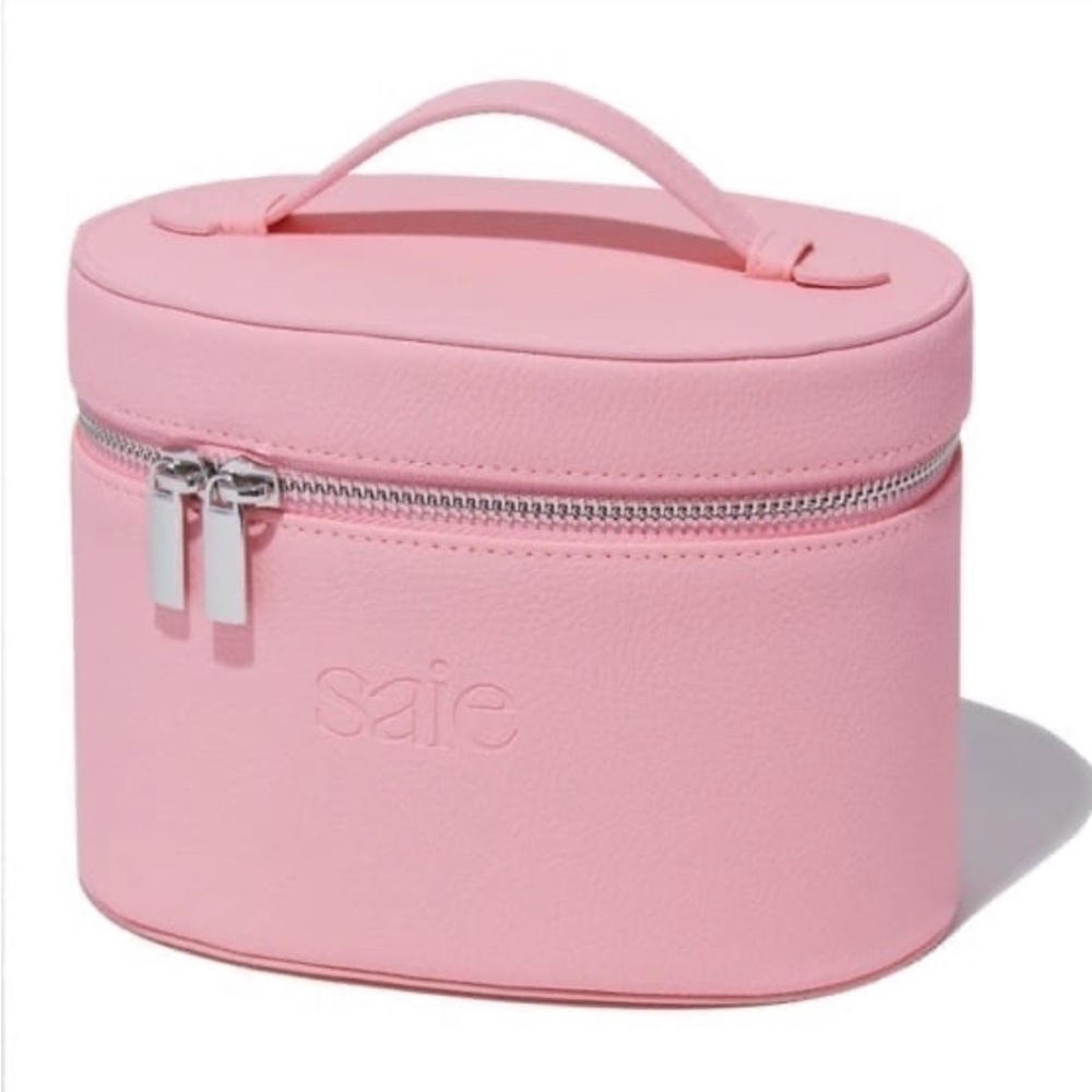 Saie Pink Mini Vanity Cosmetic Bag